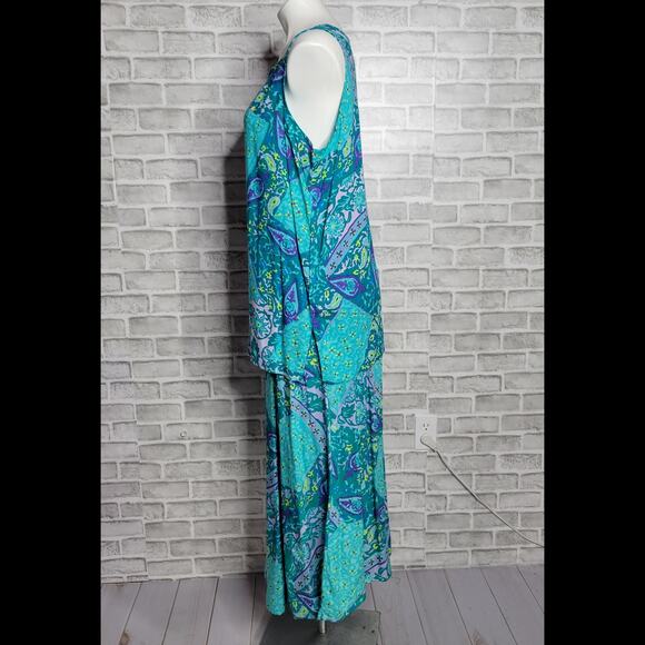 Diane Von Furstenberg Color Authority Skirt & Tunic Set, size Large - Picture 2 of 4